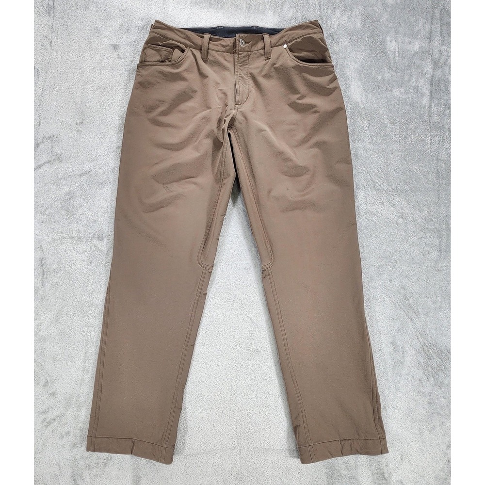 Showers Pass‎ Pants Mens 38x32 Brown Softshell Cycling Adjustable Cuff Commuter